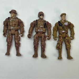 chap mei soldier force‎ true heroes 4 inch action figures lot of 3 desert storm